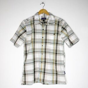Patagonia Men’s Lightweight Organic Cotton Blend Plaid Shirt Size Medium